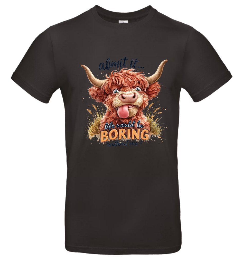 Highland cow boring (Black, XS)