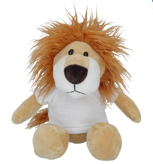 Knuffel leeuw met t-shirt (Geborduurd)